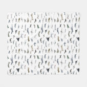 Diverse Amerikaanse militaire vliegtuigen Fleece Deken (Voorkant (Horizontaal))