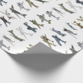 Diverse Amerikaanse WW2-vliegtuigen Cadeaupapier (Hoek)