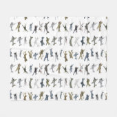 Diverse Amerikaanse WW2-vliegtuigen  Fleece Deken (Voorkant (Horizontaal))