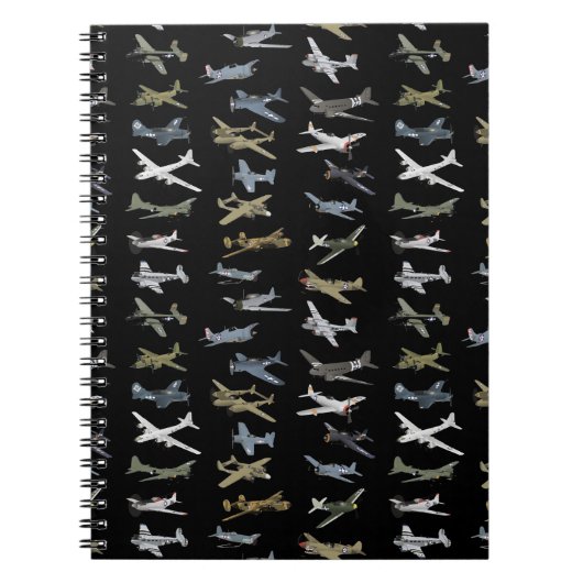Diverse Amerikaanse WW2-vliegtuigen Notitieboek (Voorkant)