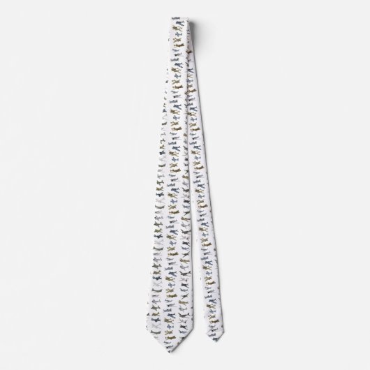 Diverse Amerikaanse WW2-vliegtuigen Stropdas (Voorkant)