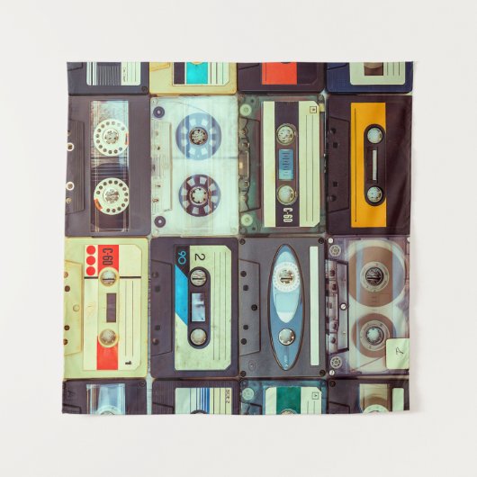 Diverse  audiocassettes wandkleed (Voorkant (horizontaal))