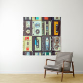 Diverse  audiocassettes wandkleed (In Situ (horizontaal))