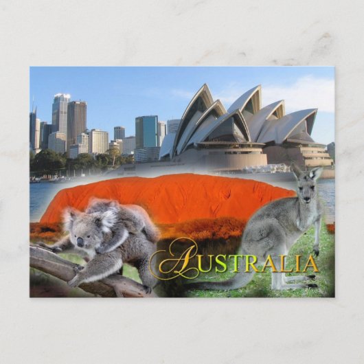Diverse Australië Briefkaart (Voorkant)