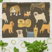 Diverse behangselpapier voor honden theedoek (Gevouwen)