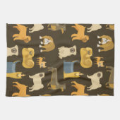 Diverse behangselpapier voor honden theedoek (Horizontaal)