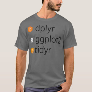 Diverse bibliotheken dplyr gplot2 tidyr t-shirt