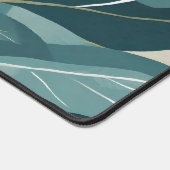 Diverse bladeren in groene tinten bureaumat (Hoek)