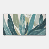 Diverse bladeren in groene tinten bureaumat (Voorkant)