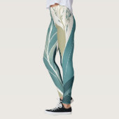 Diverse bladeren in groene tinten leggings (Links)
