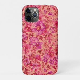 Diverse Bloeiende Bloemen in Warm Roze en Paars Case-Mate iPhone Case
