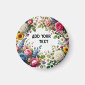 Diverse bloemen magneet (Voorkant)