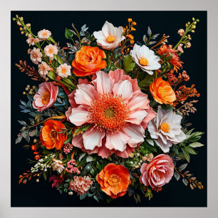 Diverse bloemen poster