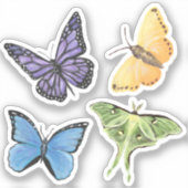 Diverse Butterfly Vinyl Stickers (Voorkant)