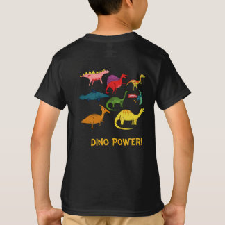 Diverse Cartoon dinosaurussen in vele kleuren T-sh T-shirt