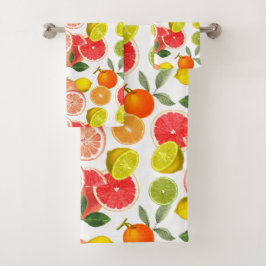 Diverse citrusvruchten bad handdoek