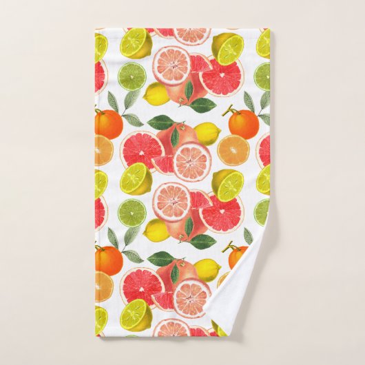 Diverse citrusvruchten bad handdoek (Handdoek)