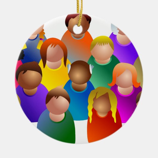 Diverse Community Keramisch Ornament (Voorkant)