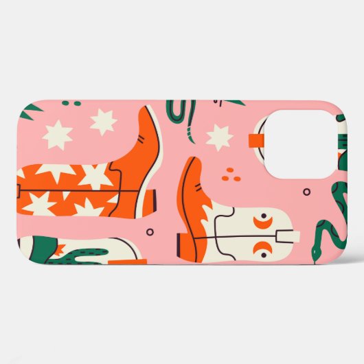Diverse cowboylaarzen patroon Case-Mate iPhone case (Achterkant (horizontaal))