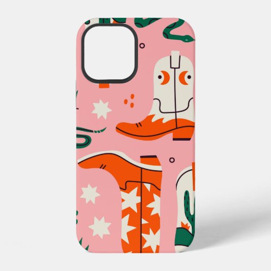 Diverse cowboylaarzen patroon iPhone hoesje (Achterkant)