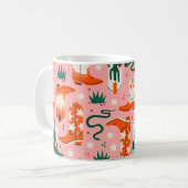 Diverse cowboylaarzen patroon koffiemok (Voorkant links)