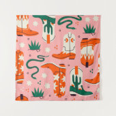 Diverse cowboylaarzen patroon wandkleed (Voorkant)