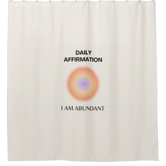 Diverse dagelijkse bevingen Positief Spiritueel Douchegordijn (Voorkant)