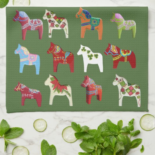 Diverse Dala's Dish Towel Theedoek (Gevouwen)