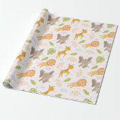 Diverse decoratieve dieren cadeaupapier (Uitgerold)