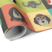 Diverse decoratieve dieren cadeaupapier (Rol Hoek)