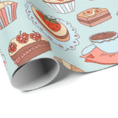Diverse desserts cadeaupapier (Rol Hoek)