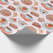 Diverse desserts die papier verpakken (Hoek)