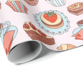 Diverse desserts die papier verpakken (Rol Hoek)