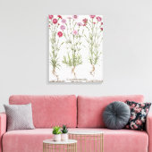 Diverse Dianthus-variëteiten uit de "Hortus Ey" Canvas Afdruk (Insitu (Woonkamer))