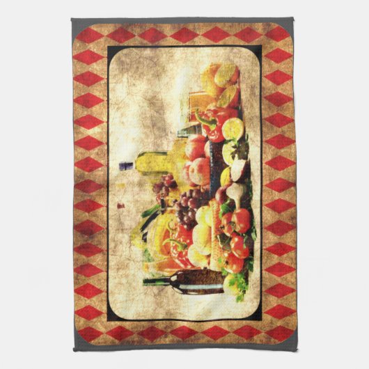 Diverse Digitaal met tabelstand Theedoek (Verticaal)