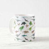 Diverse dinosauruspatronen koffiemok (Voorkant links)