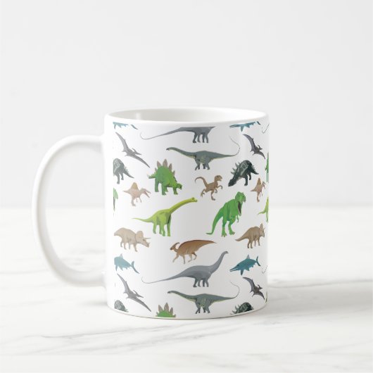 Diverse dinosauruspatronen koffiemok (Links)