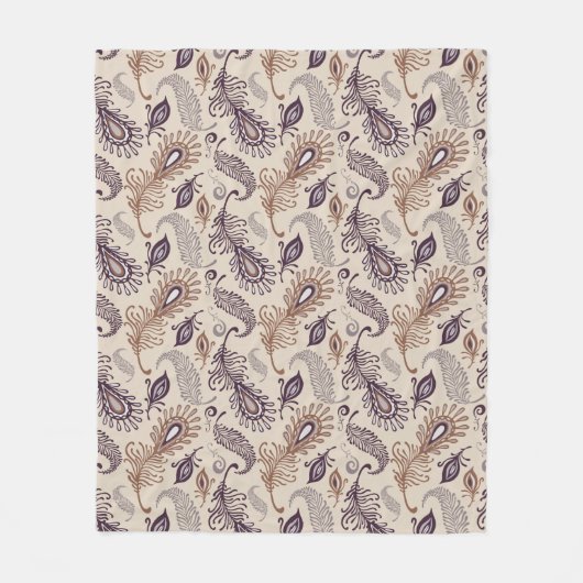 Diverse doezelpatronen fleece deken (Voorkant)