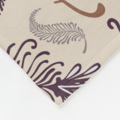 Diverse doezelpatronen fleece deken (Hoek)