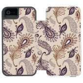 Diverse doezelpatronen incipio iPhone portemonnee hoesje (Agenda Open)