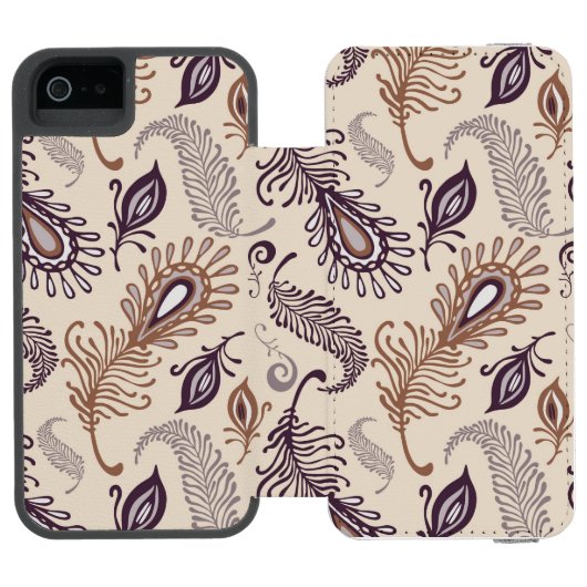 Diverse doezelpatronen incipio iPhone portemonnee hoesje (Agenda Open)