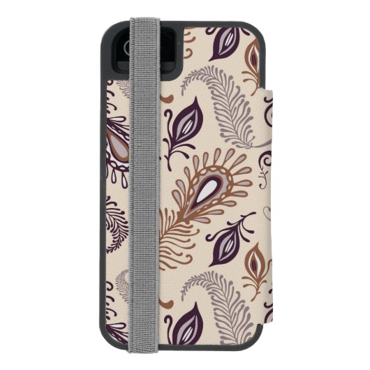 Diverse doezelpatronen incipio iPhone portemonnee hoesje (Agenda Achterkant)