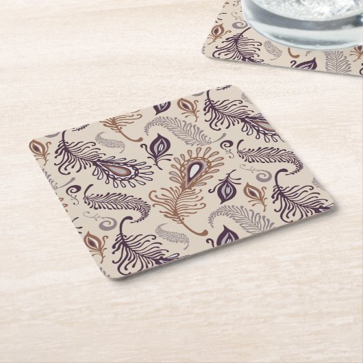 Diverse doezelpatronen kartonnen onderzetters (Schuin)