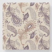 Diverse doezelpatronen stenen onderzetter (Voorkant)