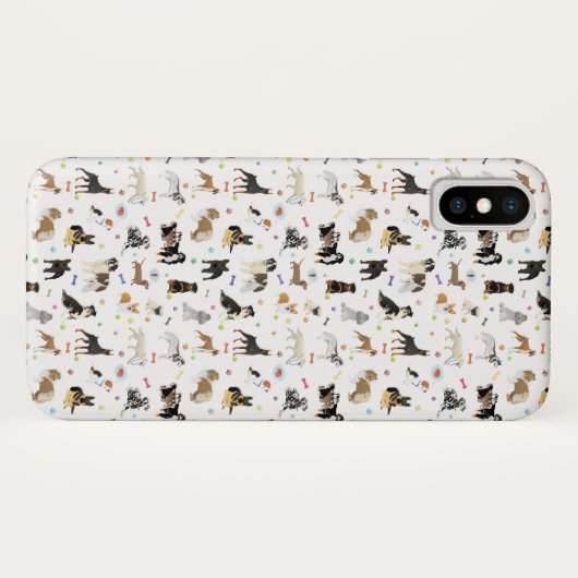 Diverse Dogs Pattern Case-Mate iPhone Case (Achterkant (horizontaal))