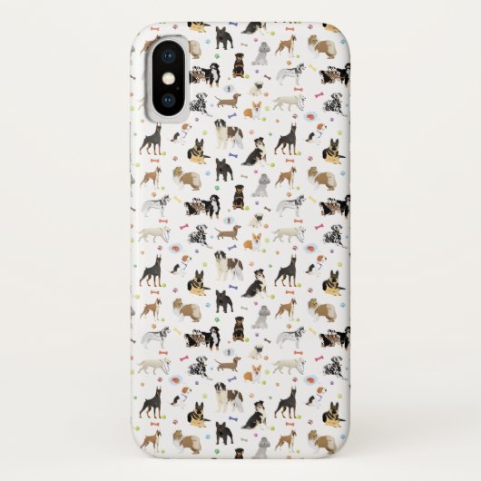 Diverse Dogs Pattern Case-Mate iPhone Case (Achterkant)
