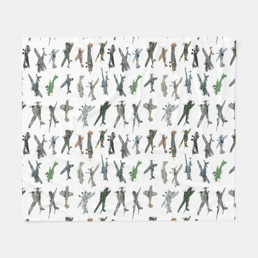 Diverse Duitse WW2-vliegtuigen Fleece Deken (Voorkant (Horizontaal))