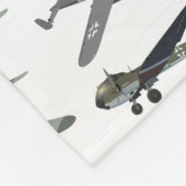 Diverse Duitse WW2-vliegtuigen Fleece Deken (Hoek)