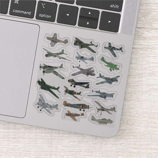Diverse Duitse WW2-vliegtuigen Sticker (Detail)