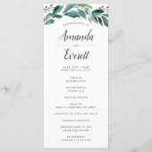 Diverse Foliage Wedding Ceremony Program Programmakaart (Voorkant)